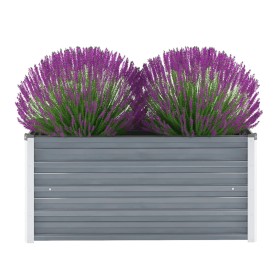 Graues Gartenbett aus verzinktem Stahl, 100 x 40 x 45 cm von vidaXL, Töpfe und Pflanzgefäße - Ref: Foro24-44854, Preis: 41,48...
