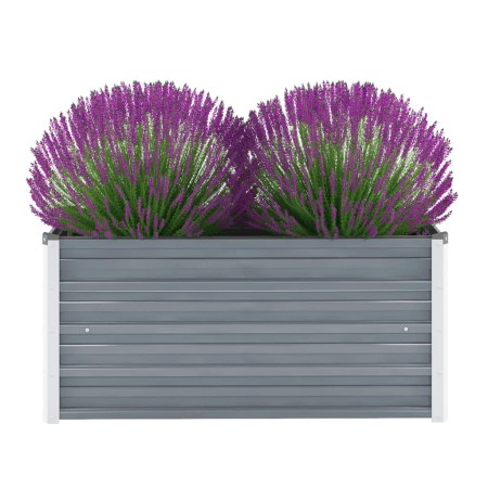 Graues Gartenbett aus verzinktem Stahl, 100 x 40 x 45 cm von vidaXL, Töpfe und Pflanzgefäße - Ref: Foro24-44854, Preis: 41,78...