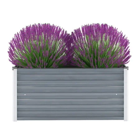 Graues Gartenbett aus verzinktem Stahl, 100 x 40 x 45 cm von vidaXL, Töpfe und Pflanzgefäße - Ref: Foro24-44854, Preis: 41,48...