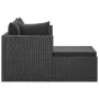 Set de muebles de jardín 4 pzas y cojines ratán sintético negro de vidaXL, Conjuntos de jardín - Ref: Foro24-46105, Precio: 4...