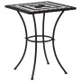 Black and white ceramic mosaic bistro table 60 cm by vidaXL, Garden tables - Ref: Foro24-46707, Price: 101,40 €, Discount: %