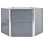 Gray galvanized steel garden bed 129x129x77 cm by vidaXL, Pots and planters - Ref: Foro24-44856, Price: 55,54 €, Discount: %