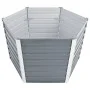 Gray galvanized steel garden bed 129x129x77 cm by vidaXL, Pots and planters - Ref: Foro24-44856, Price: 55,54 €, Discount: %