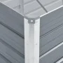 Gray galvanized steel garden bed 129x129x77 cm by vidaXL, Pots and planters - Ref: Foro24-44856, Price: 55,54 €, Discount: %