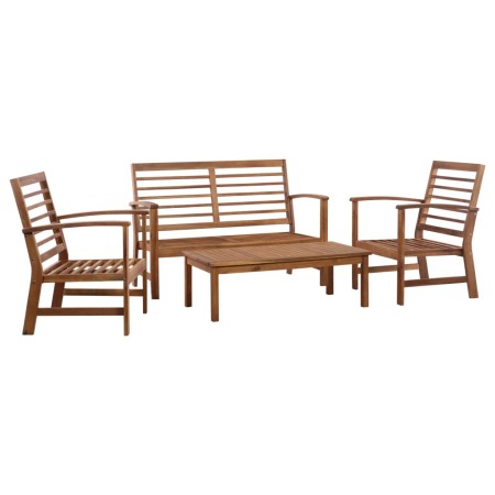 Gartenmöbel-Set 4-teilig aus massivem Akazienholz von vidaXL, Gartensets - Ref: Foro24-47282, Preis: 259,53 €, Rabatt: %