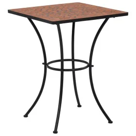 Terracotta ceramic mosaic coffee table 60 cm by vidaXL, Garden tables - Ref: Foro24-46705, Price: 109,52 €, Discount: %
