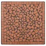 Terracotta ceramic mosaic coffee table 60 cm by vidaXL, Garden tables - Ref: Foro24-46705, Price: 111,84 €, Discount: %