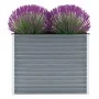 Graues Gartenbett aus verzinktem Stahl, 100 x 40 x 77 cm von vidaXL, Töpfe und Pflanzgefäße - Ref: Foro24-44852, Preis: 51,61...
