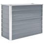 Arriate de jardín de acero galvanizado gris 100x40x77 cm