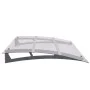 Türvordach aus silbernem und transparentem Polycarbonat, 120 x 90 cm von vidaXL, Markisen - Ref: Foro24-144828, Preis: 95,77 ...