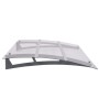 Türvordach aus silbernem und transparentem Polycarbonat, 120 x 90 cm von vidaXL, Markisen - Ref: Foro24-144828, Preis: 90,83 ...
