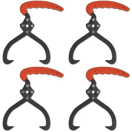 Wooden log tongs with PVC handle 4 units by vidaXL, Forestry engineering and wood industry - Ref: Foro24-141269, Price: 34,32...