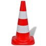 Reflective traffic cones 10 units red and white 50 cm by vidaXL, Road and traffic signs - Ref: Foro24-141818, Price: 106,89 €...