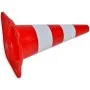 Reflektierende Leitkegel 10 Stück rot und weiß 50 cm von vidaXL, Straßen- und Verkehrszeichen - Ref: Foro24-141818, Preis: 99...