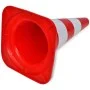 Reflektierende Leitkegel 10 Stück rot und weiß 50 cm von vidaXL, Straßen- und Verkehrszeichen - Ref: Foro24-141818, Preis: 99...