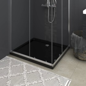 Rectangular black ABS shower tray 80x90 cm by vidaXL, Shower trays - Ref: Foro24-148917, Price: 111,78 €, Discount: %