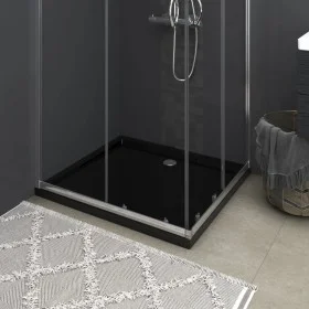 Rectangular black ABS shower tray 80x90 cm by vidaXL, Shower trays - Ref: Foro24-148917, Price: 109,98 €, Discount: %