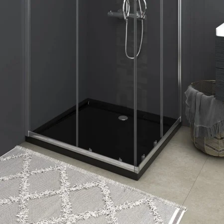 Rechteckige Duschwanne aus schwarzem ABS 80x90 cm von vidaXL, Duschwannen - Ref: Foro24-148917, Preis: 109,98 €, Rabatt: %