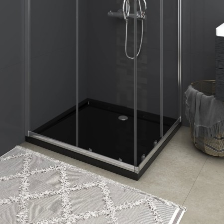 Rectangular black ABS shower tray 80x90 cm by vidaXL, Shower trays - Ref: Foro24-148917, Price: 107,71 €, Discount: %