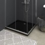 Rectangular black ABS shower tray 80x90 cm by vidaXL, Shower trays - Ref: Foro24-148917, Price: 107,71 €, Discount: %