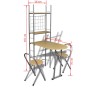 Klappbares Küchen-Barmöbel-Set mit 2 Stühlen von vidaXL, Möbelsets für Küchen und Esszimmer - Ref: Foro24-241032, Preis: 145,...