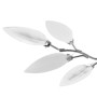 Deckenleuchte mit Kristallarmen Blätter weiß lila E14 von vidaXL, Deckenleuchten - Ref: Foro24-240980, Preis: 35,86 €, Rabatt: %