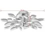 Deckenleuchte mit Kristallarmen Blätter weiß lila E14 von vidaXL, Deckenleuchten - Ref: Foro24-240980, Preis: 33,41 €, Rabatt: %
