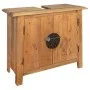 Mueble de lavabo madera maciza de pino 70x32x63 cm de vidaXL, Tocadores de baño - Ref: Foro24-246035, Precio: 153,51 €, Descu...