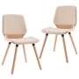 Dining chairs 2 units cream-colored synthetic leather by vidaXL, dining chairs - Ref: Foro24-287382, Price: 240,94 €, Discoun...