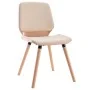 Dining chairs 2 units cream-colored synthetic leather by vidaXL, dining chairs - Ref: Foro24-287382, Price: 240,94 €, Discoun...