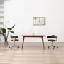 Drehbarer Esszimmerstuhl aus gebogenem Holz, schwarzem Kunstleder von vidaXL, Essstühle - Ref: Foro24-287418, Preis: 130,44 €...