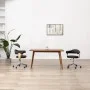 Silla de comedor giratoria madera curvada cuero sintético negro de vidaXL, Sillas de comedor - Ref: Foro24-287418, Precio: 12...