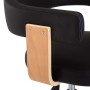 Drehbarer Esszimmerstuhl aus gebogenem Holz, schwarzem Kunstleder von vidaXL, Essstühle - Ref: Foro24-287418, Preis: 130,44 €...