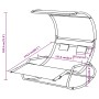 Double rocking lounger with green and cream canopy by vidaXL, Loungers - Ref: Foro24-317590, Price: 216,48 €, Discount: %