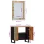 Badezimmermöbel-Set 2-teilig aus massivem Recyclingholz von vidaXL, Badezimmermöbel - Ref: Foro24-3200635, Preis: 152,06 €, R...