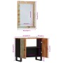 Badezimmermöbel-Set 2-teilig aus massivem Recyclingholz von vidaXL, Badezimmermöbel - Ref: Foro24-3200635, Preis: 154,54 €, R...