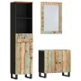 Conjunto de muebles de baño 3 piezas madera maciza reciclada von vidaXL, Badezimmermöbel - Ref: Foro24-3200639, Preis: 286,39...