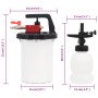 Schwarz-weißer Bremsentlüfter 3 L von vidaXL, Werkzeuge - Ref: Foro24-210780, Preis: 35,01 €, Rabatt: %