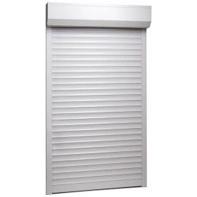 Weißes Aluminiumrollo 110x220 cm von vidaXL, Fensterläden - Ref: Foro24-144971, Preis: 306,44 €, Rabatt: %