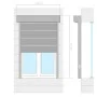 Weißes Aluminiumrollo 110x220 cm von vidaXL, Fensterläden - Ref: Foro24-144971, Preis: 297,55 €, Rabatt: %