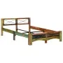 Recycled solid wood bed frame 140x200 cm by vidaXL, Beds and slatted bases - Ref: Foro24-247666, Price: 317,38 €, Discount: %