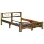 Recycled solid wood bed frame 140x200 cm by vidaXL, Beds and slatted bases - Ref: Foro24-247666, Price: 317,38 €, Discount: %
