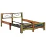 Recycled solid wood bed frame 140x200 cm by vidaXL, Beds and slatted bases - Ref: Foro24-247666, Price: 317,38 €, Discount: %