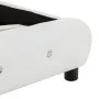 Estructura de cama de cuero sintético blanco 140x200 cm de vidaXL, Camas y somieres - Ref: Foro24-280314, Precio: 216,76 €, D...