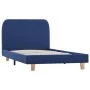 Blue fabric bed frame 90x200 cm by vidaXL, Beds and slatted bases - Ref: Foro24-280876, Price: 150,33 €, Discount: %