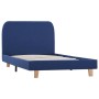 Estructura de cama de tela azul 90x200 cm de vidaXL, Camas y somieres - Ref: Foro24-280876, Precio: 151,86 €, Descuento: %