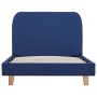 Estructura de cama de tela azul 90x200 cm de vidaXL, Camas y somieres - Ref: Foro24-280876, Precio: 151,86 €, Descuento: %