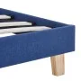 Blue fabric bed frame 90x200 cm by vidaXL, Beds and slatted bases - Ref: Foro24-280876, Price: 150,33 €, Discount: %