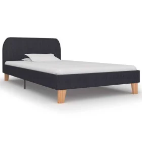 Dark gray fabric bed frame 90x200 cm by vidaXL, Beds and slatted bases - Ref: Foro24-280866, Price: 128,45 €, Discount: %