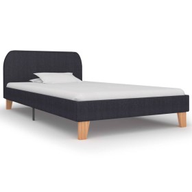 Estructura de cama de tela gris oscuro 90x200 cm de vidaXL, Camas y somieres - Ref: Foro24-280866, Precio: 130,14 €, Descuent...